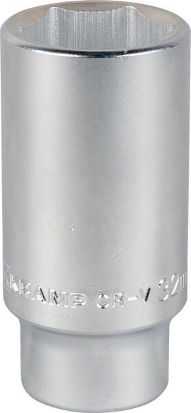 Hylsy pitkä 3/4 6-kulmainen 32 mm