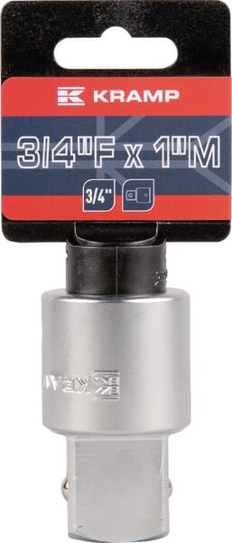 Hylsyadapteri, Kramp, 3/4 - 1.