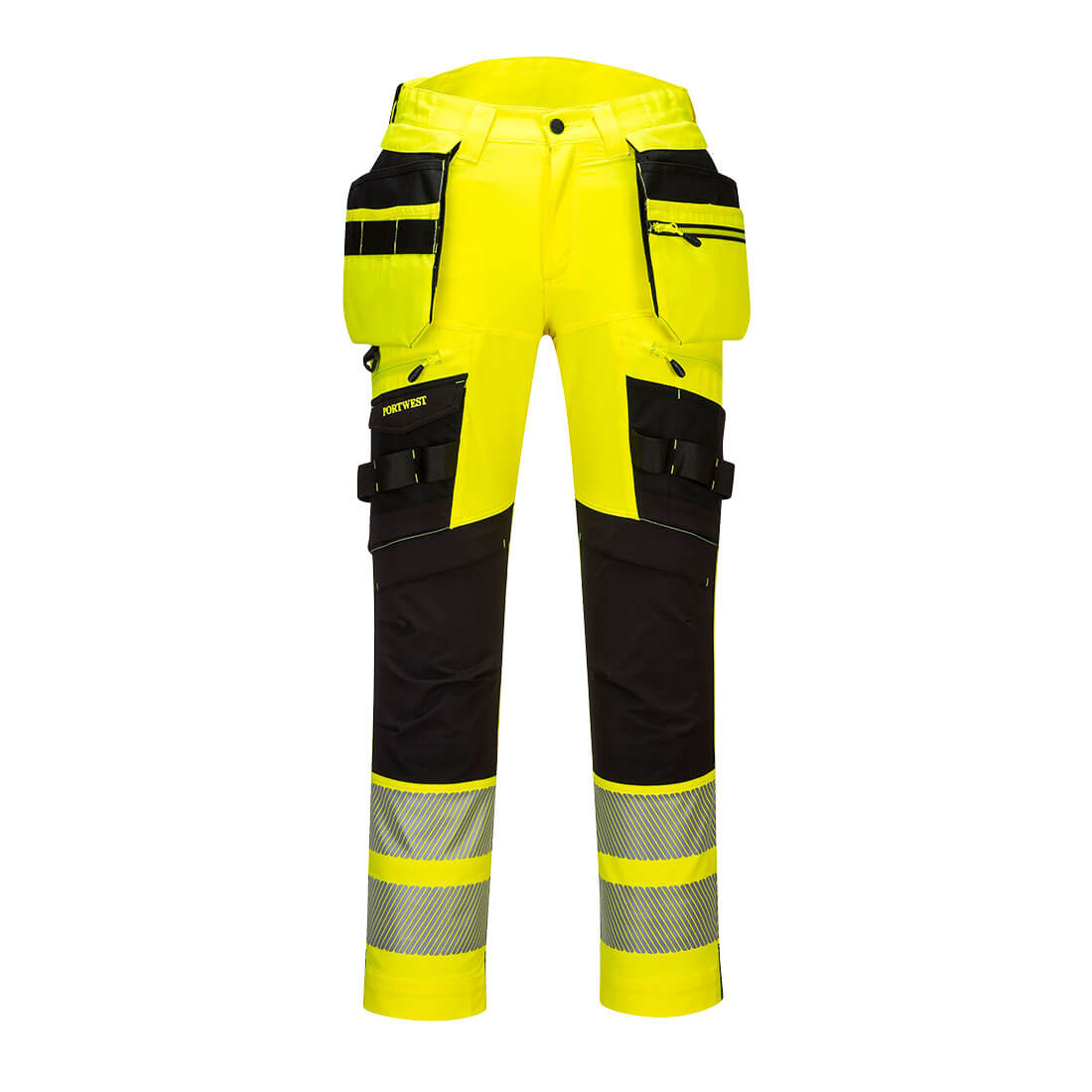 Portwest DX4 Hi-Vis stretch työhousut keltainen