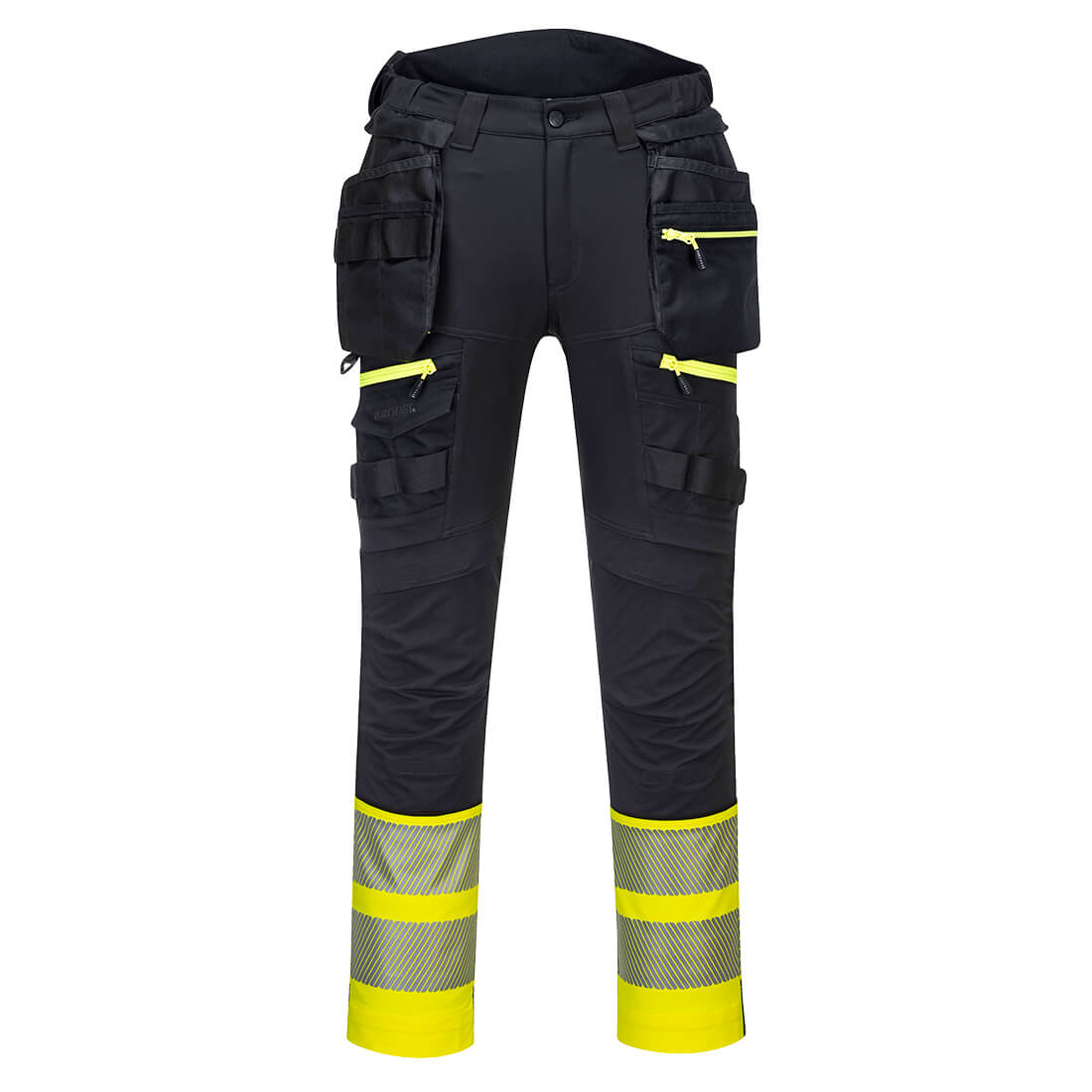 Portwest DX4 Hi-Vis stretch työhousut kelta/musta