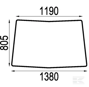 Tuulilasi John Deere