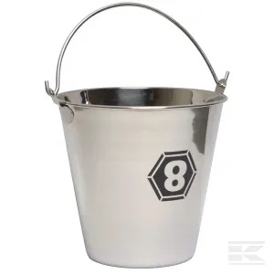 Ämpäri, ruostumaton teräs, 8 l