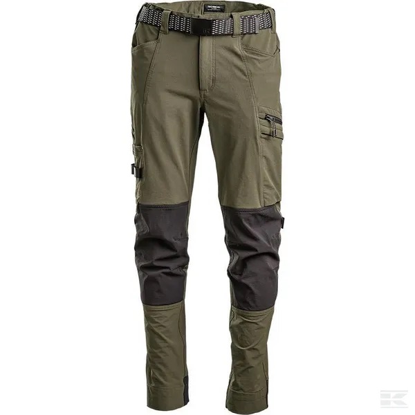 Kramp Työhousut 4 Way Stretch, oliivinvihreä