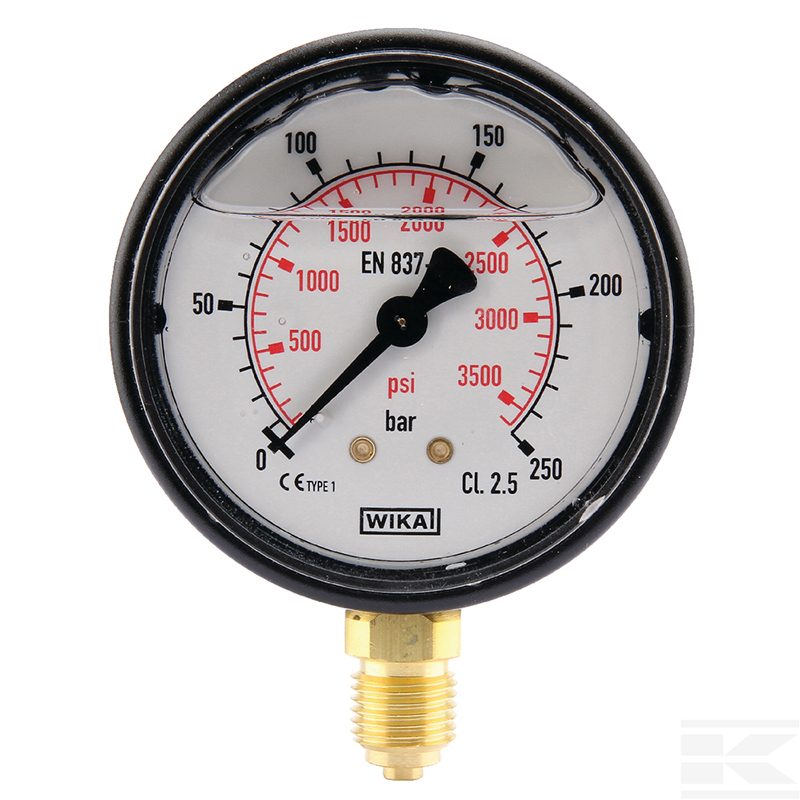 Painemittari Ø63 0û250bar ¼"