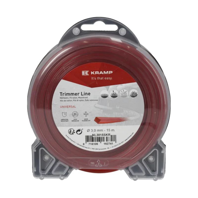 Trimmerin siima neliö Ø2,0 mm, 15 m