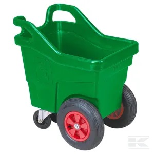 Rehuvaunu, La Buvette, tukevaa muovia 140 l, 4:llä pyörällä