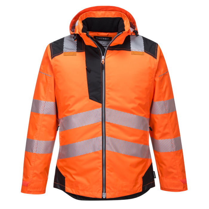 Portwest PW3 Hi-Vis Talvitakki Oranssi/musta