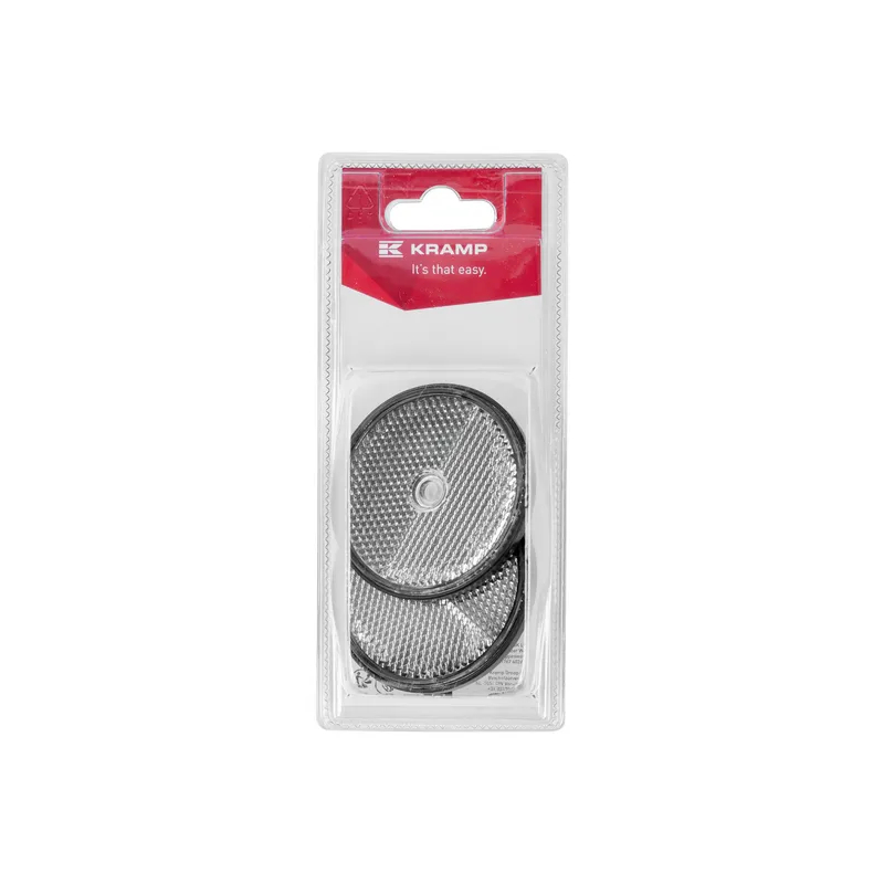 Heijastin, kirkas, Ø 60 mm, 2 kpl 