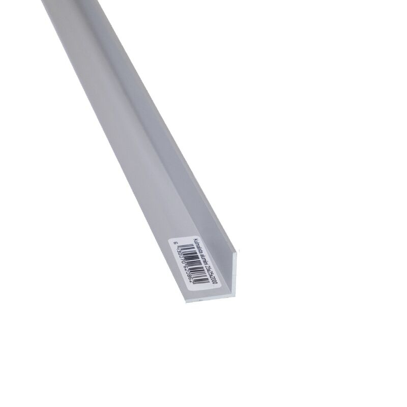 Kulmalista alumiini 25x25mm, pituus 2m