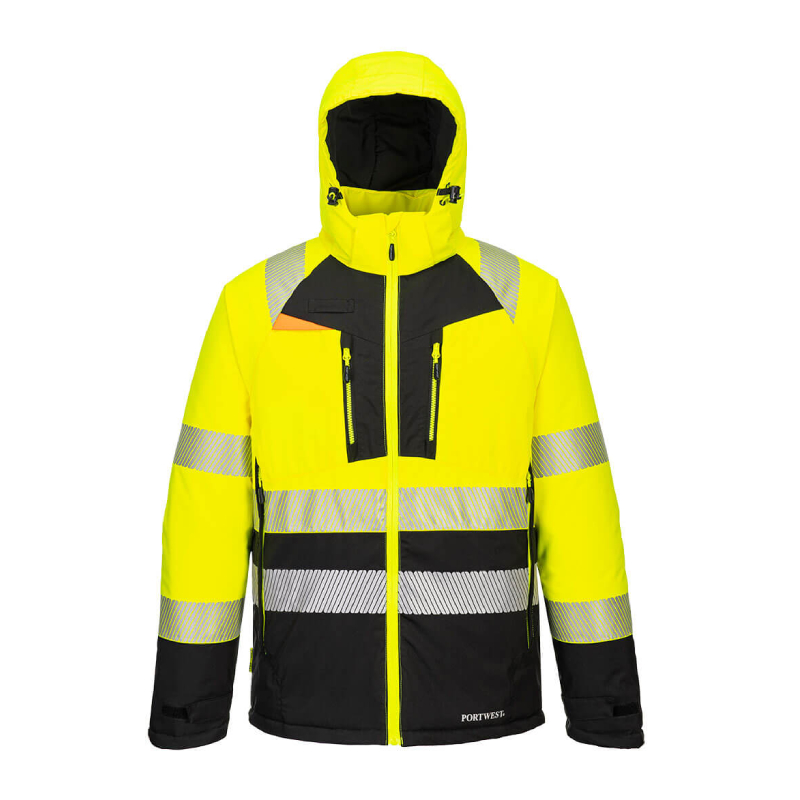 DX4 Hi-Vis luokan 2 Talvitakki Kelta/musta