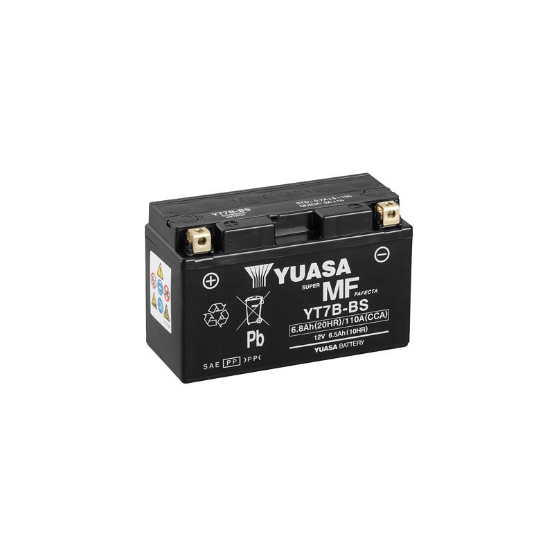 YUASA YT7B-BS ROTAX AKKU 12V 6,8Ah 120AH +- 150X65X93