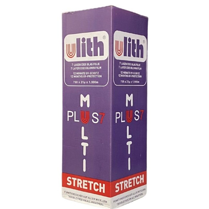 ULITH-Multistretch käärintäkalvo 750 mm x 1900 m vihreä 16 rll/lava