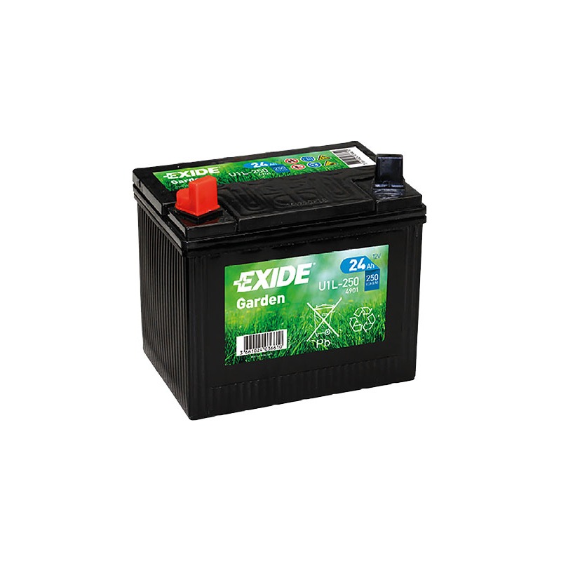 Ruohonleikkurin akku 24 Ah/250A, Exide Garden