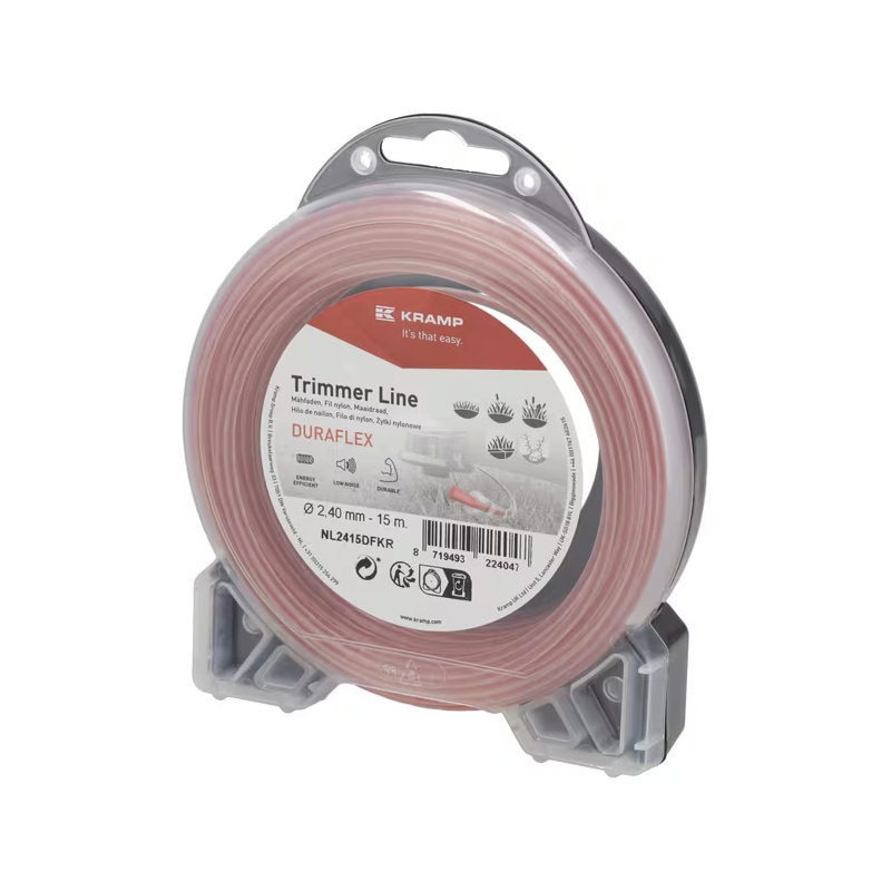 Trimmerin siima Ø2,4mm x 15m, Kramp DuraFlex
