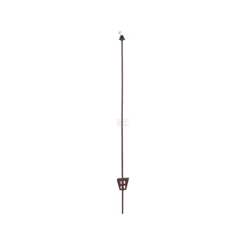 Jousiteräspylväs soikea 106 cm metallisilmukka 10