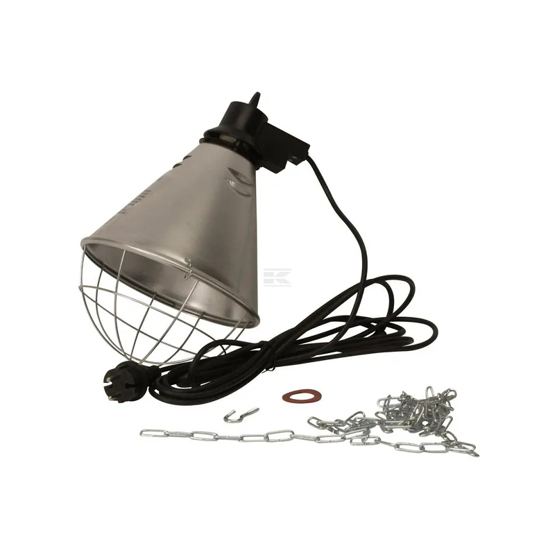 Lämpölampun suojus, 210 mm, 5 m kaapeli, enintään 250W