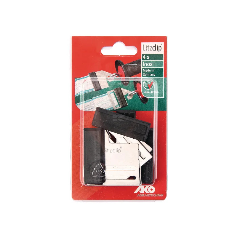 Litzclip nauhaliitin 20 mm, 4 kpl